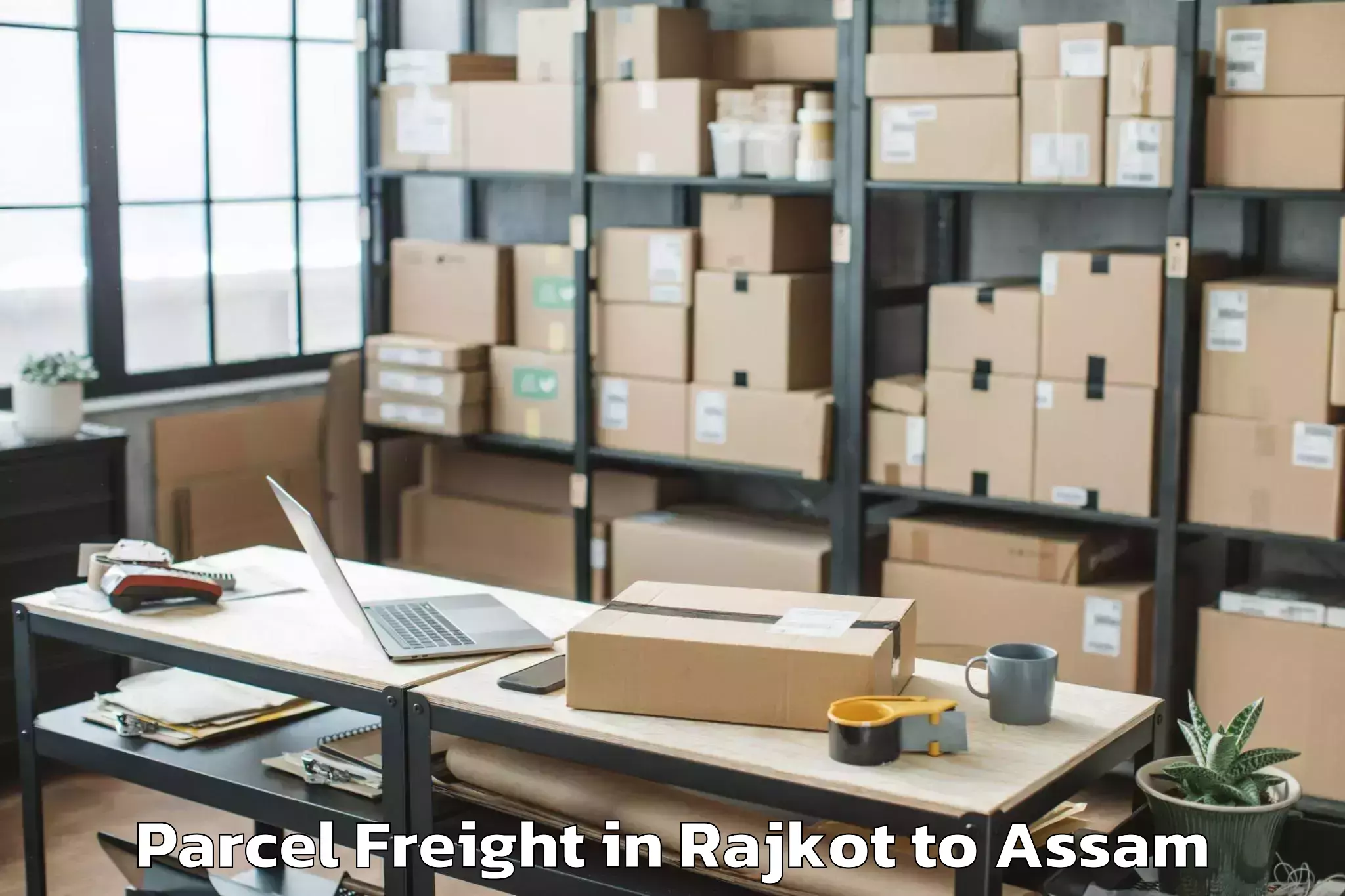 Affordable Rajkot to Kokrajhar Parcel Freight